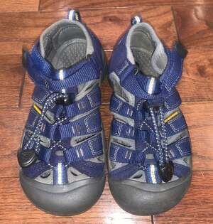 Keen Newport H2 Kids Sandals Navy Waterproof Outdoor Size 13